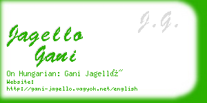 jagello gani business card